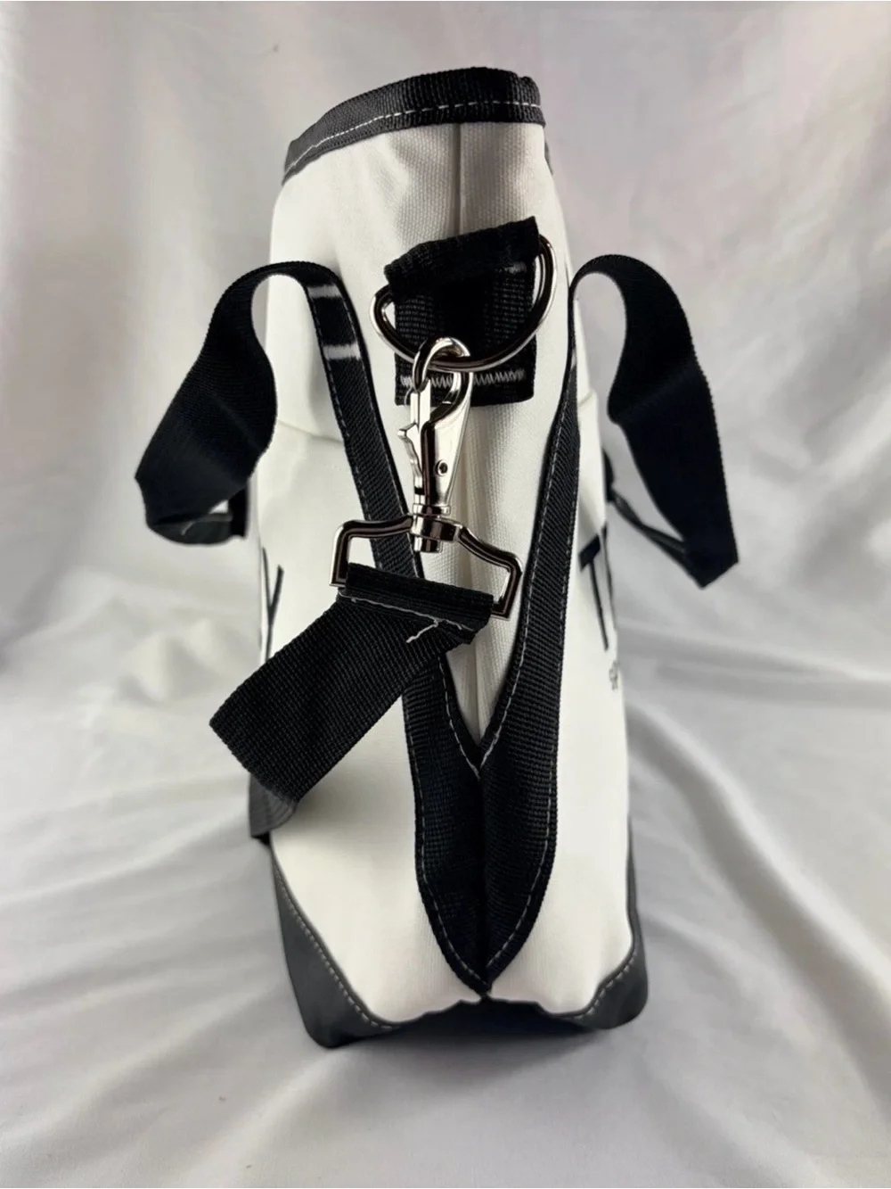 TRULY Black and White Branded Canvas Tote